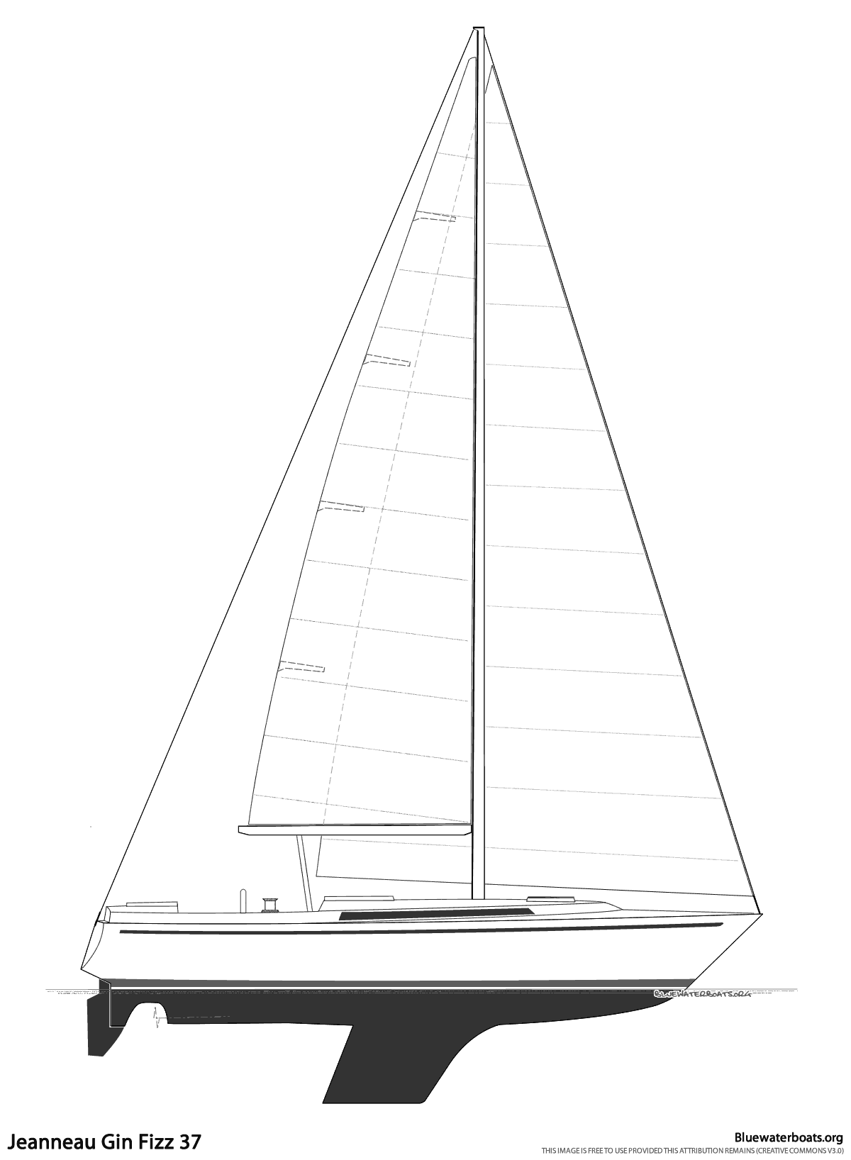 Gin Fizz 37 sailplan