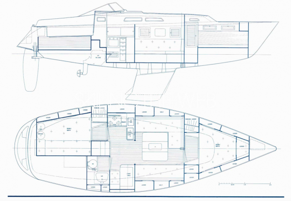 Hallberg Rassy 34 accomodations