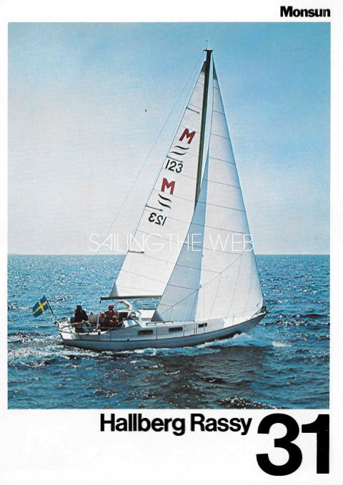 hallberg rassy monsun 31 sailboatdata