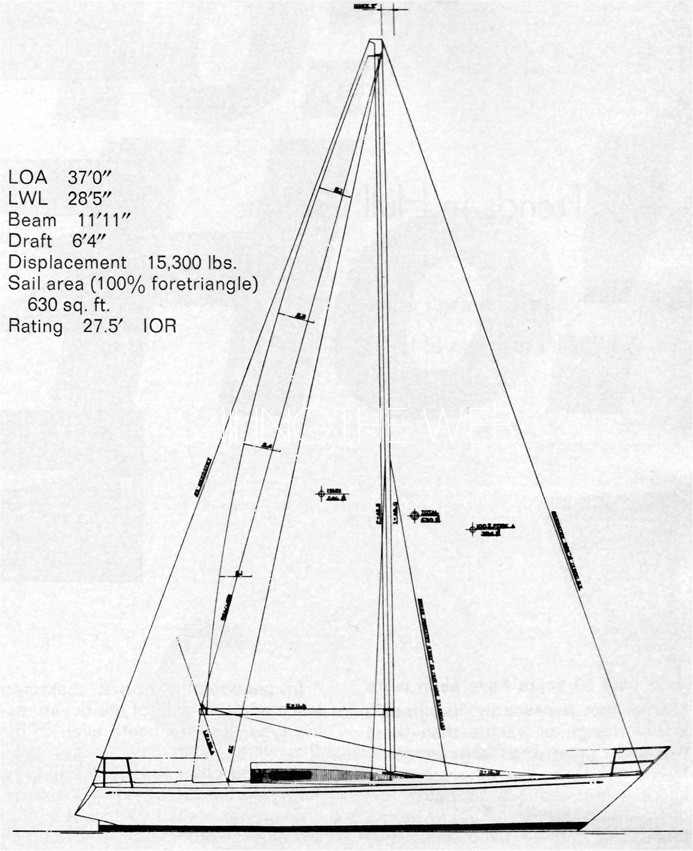 1974 carter 37 sailboat