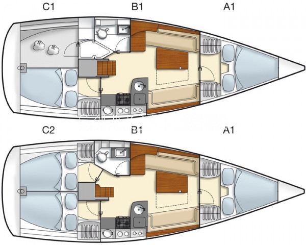 Hanse-355-accomodations