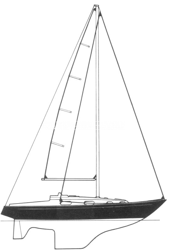 Contessa 32 sailplan