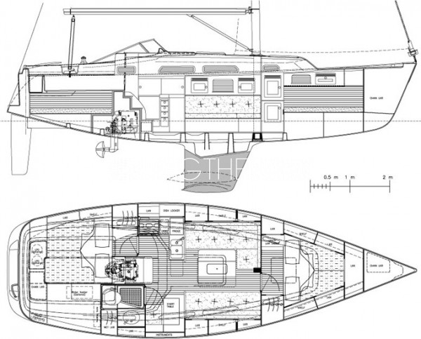 Hallberg Rassy 342 interior